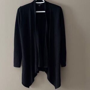Le Chateau Black Draped Cardigan